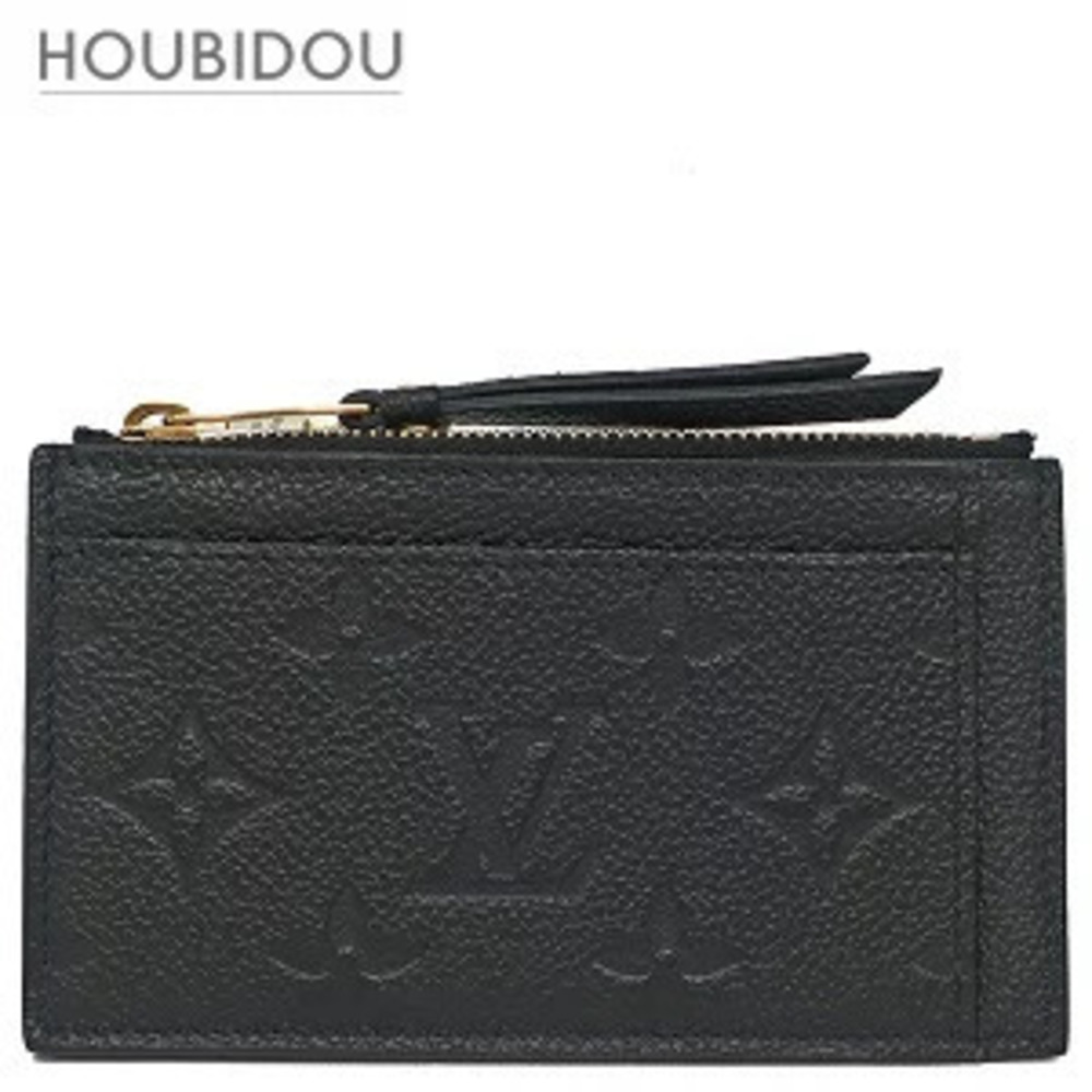 Louis Vuitton coin case Wallet Portecarte Zip Monogram Empreinte Black Fragment